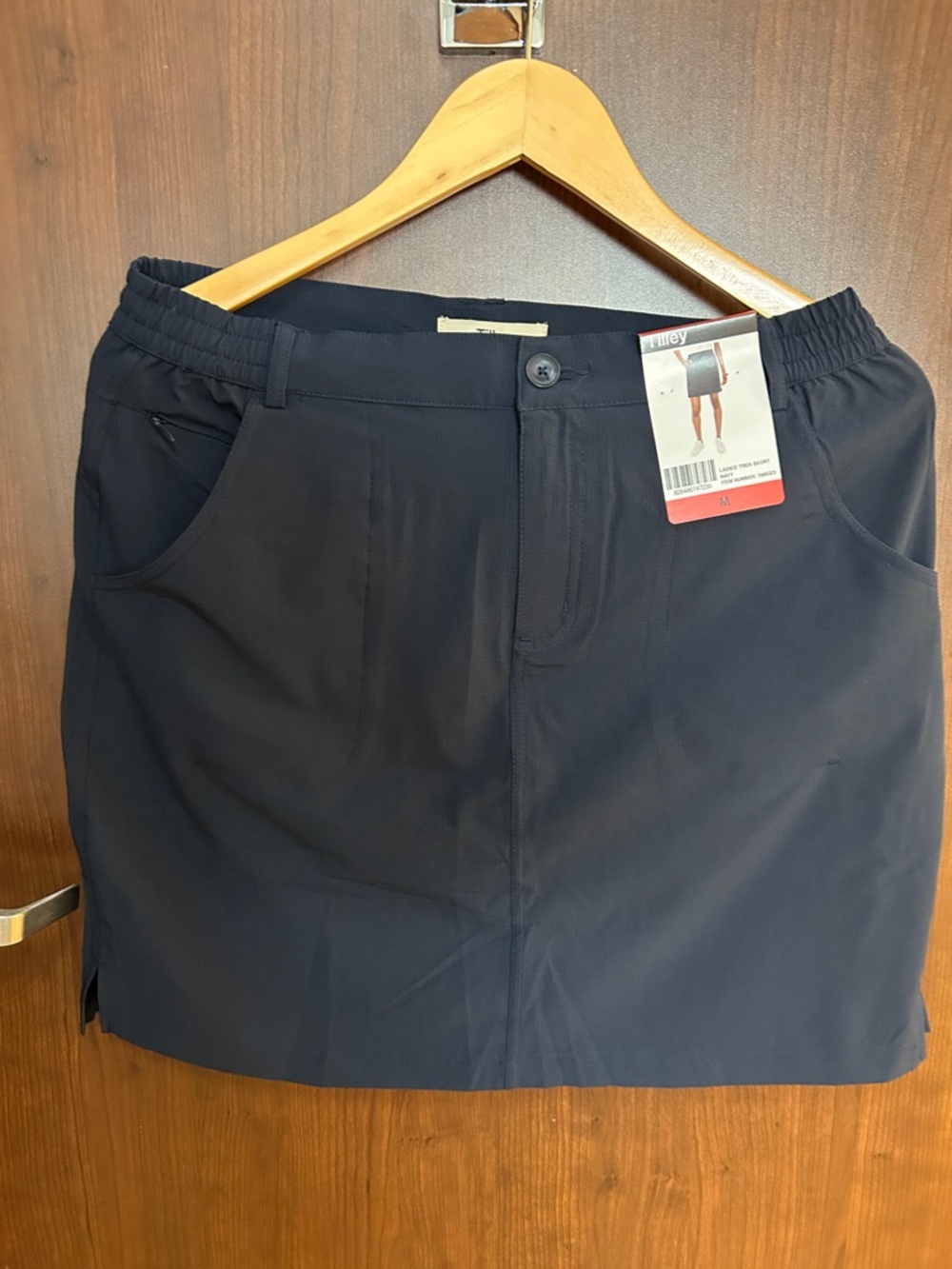 TILLEY Women’s Navy Active Mini Skort - size